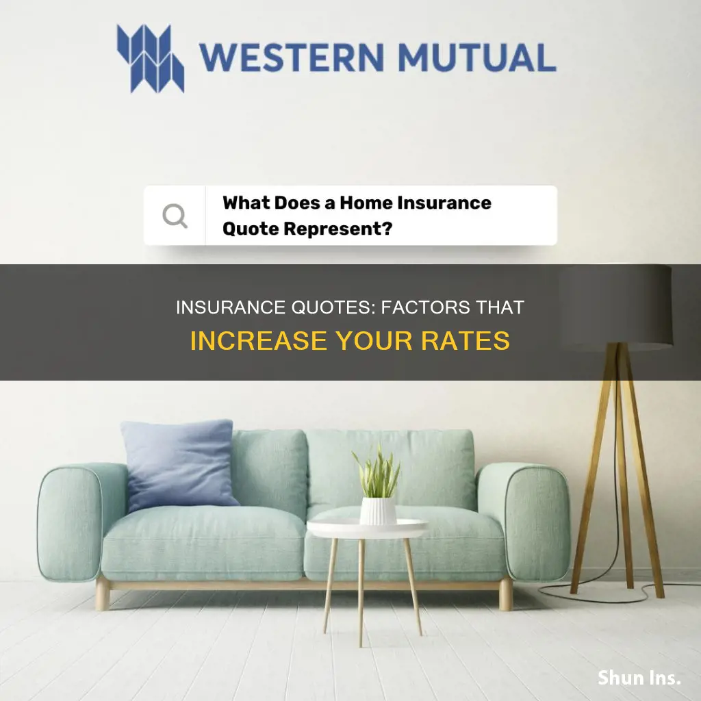 what makes your insurance quote go up