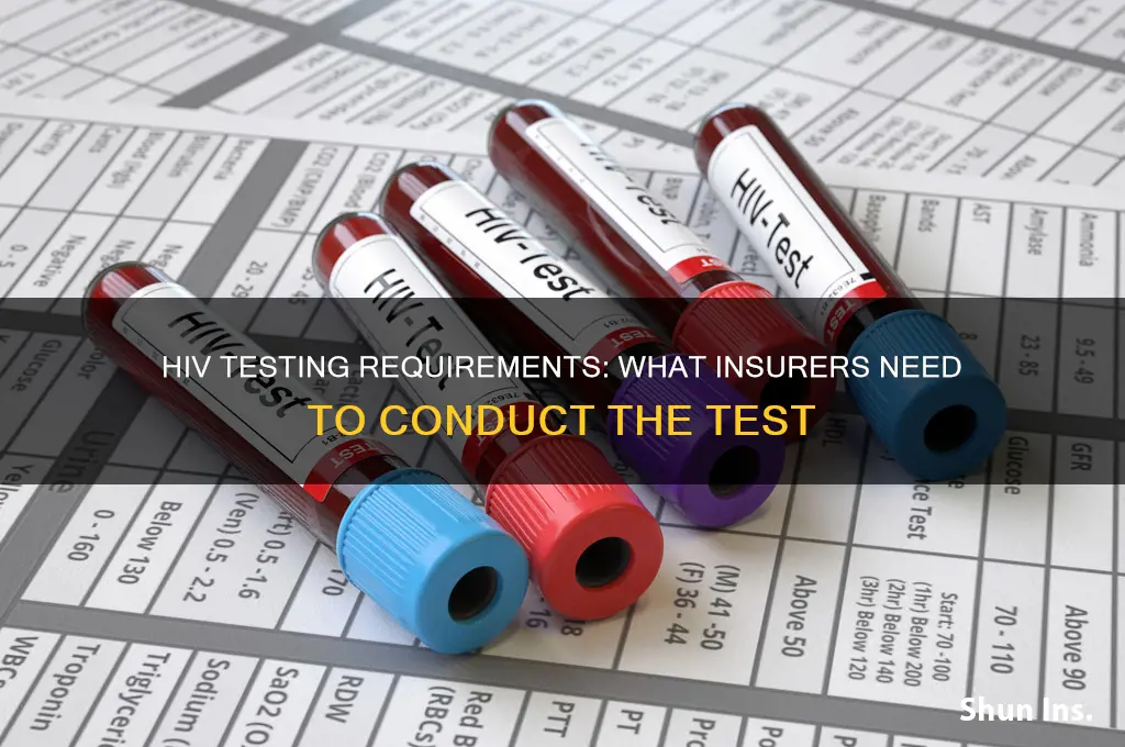 what must an insurer obtain to conduct an hiv test