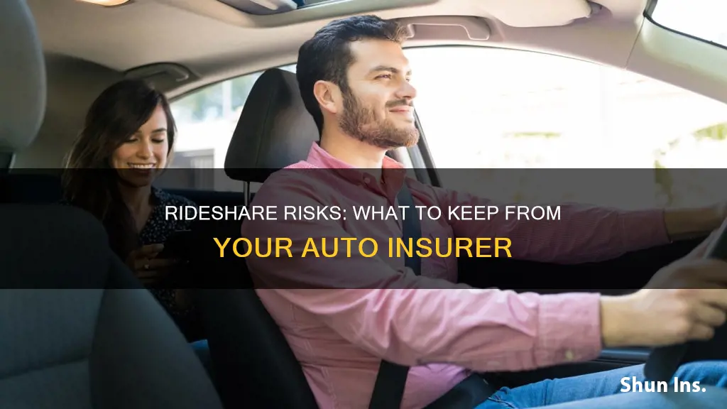 what not to tell your auto insurance company rideshare