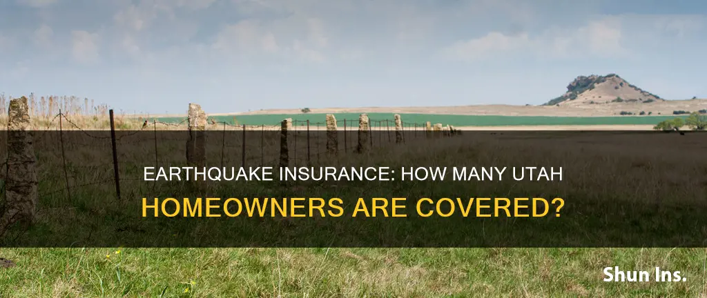 what percenatge of utah homeowners have earthquake insurance
