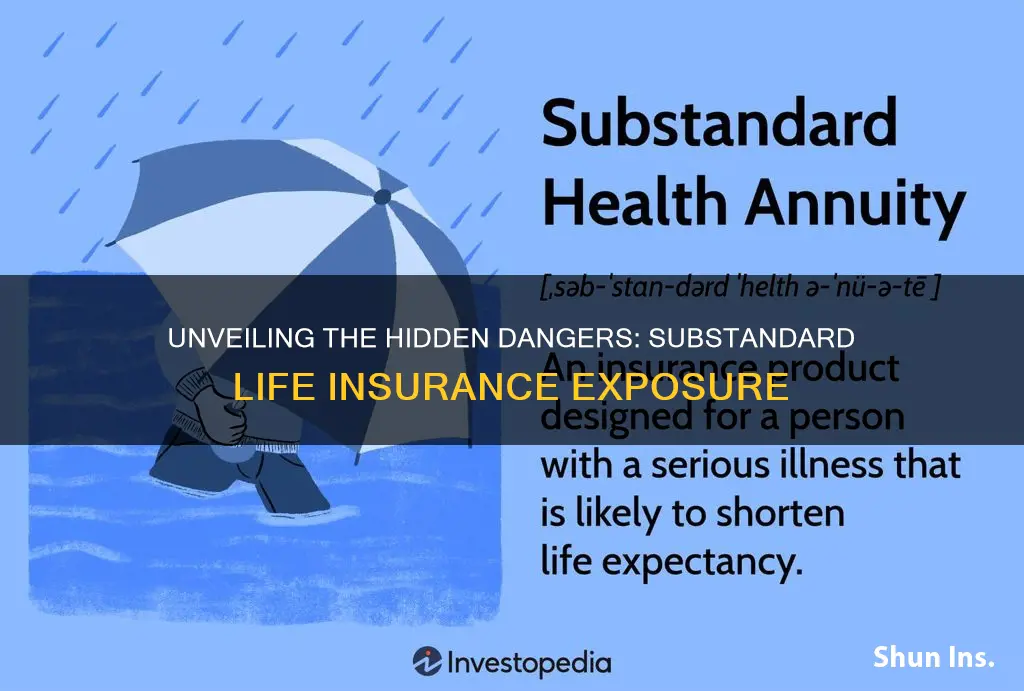 what percent of cases are substandard life insurance