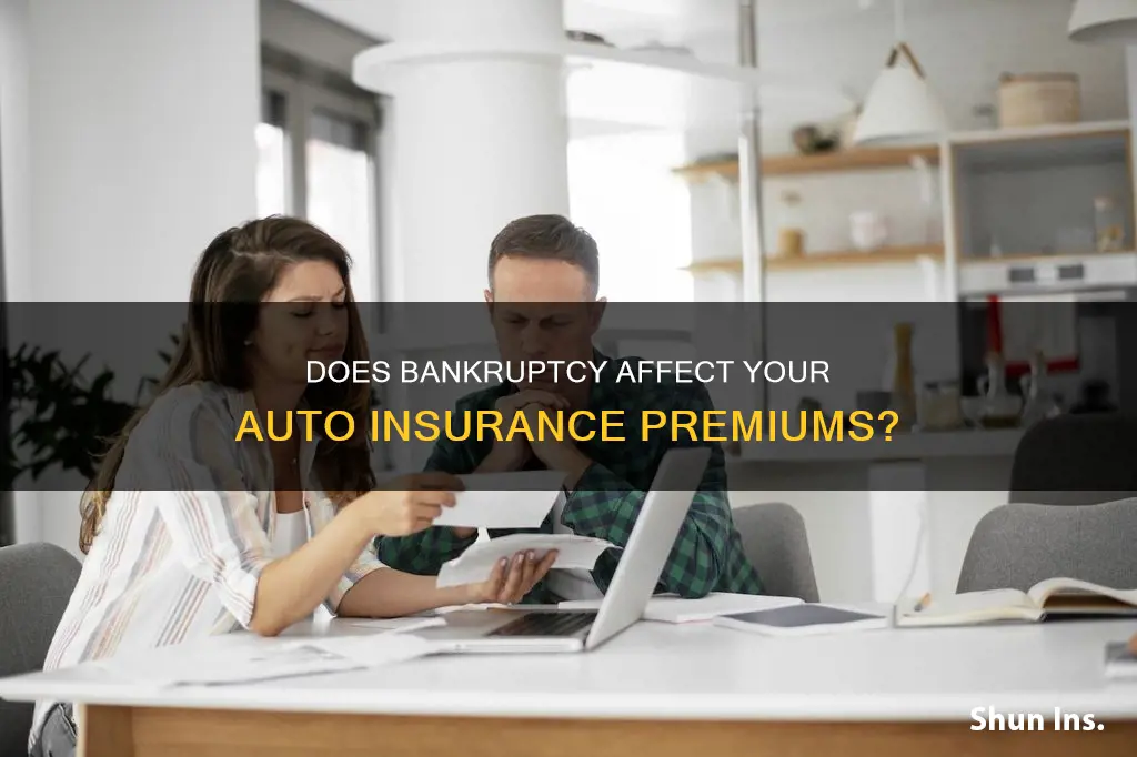 what percentage does filing bankruptcy affect your auto insurance