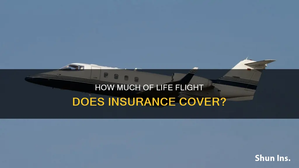 what percentage of life flight does insurance cover