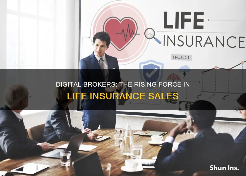 what percentage of life insurance is sold through digital broker