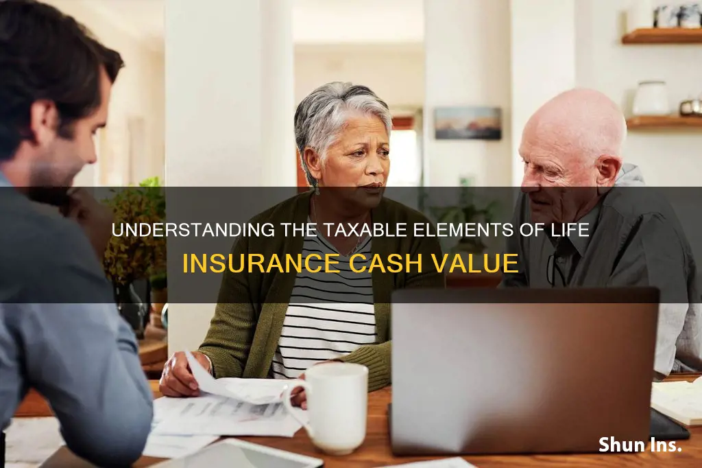 what portion of life insurance cash value is taxable