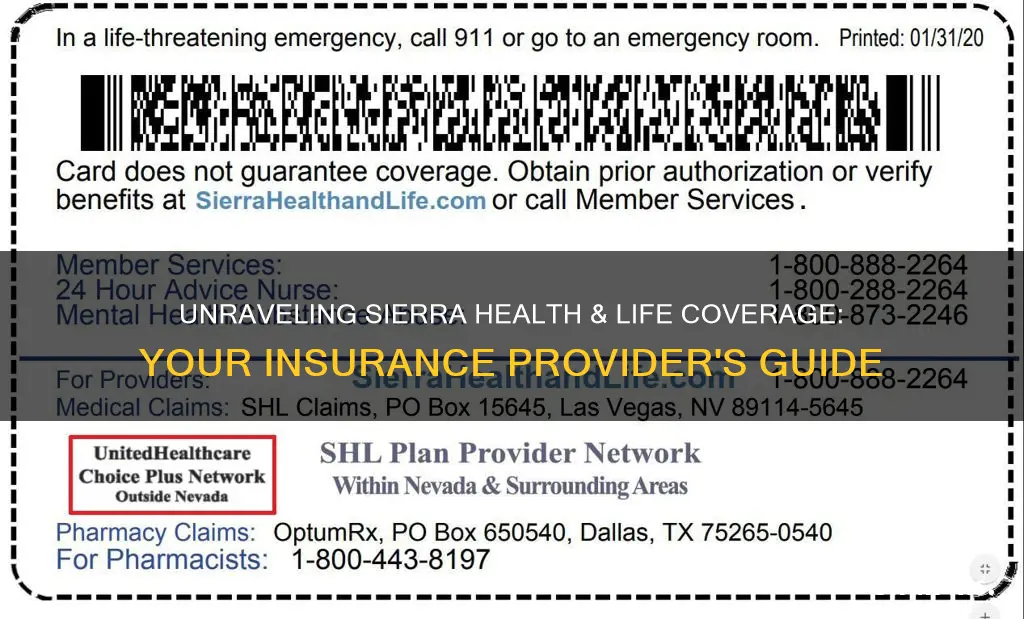 what providers does my insurance cover sierra health and life