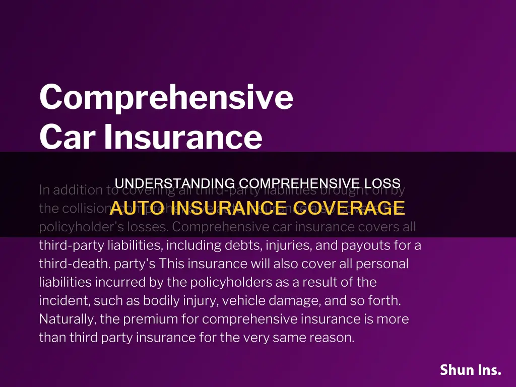 what qualifies as comprehensive loss auto insurance