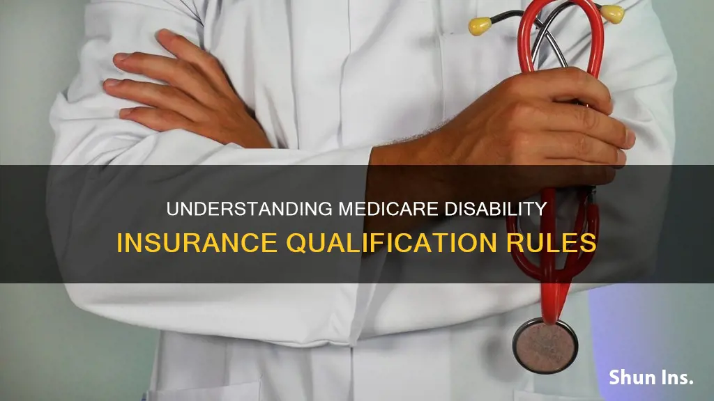 what rules qualify for medicare disability insurance under age 65