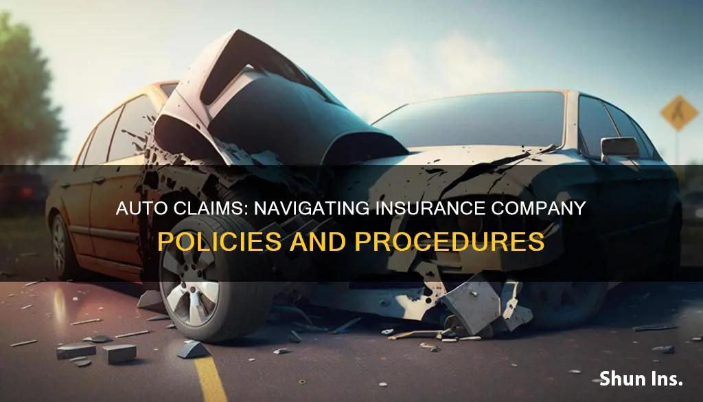 what should I write insurance companies for auto claims