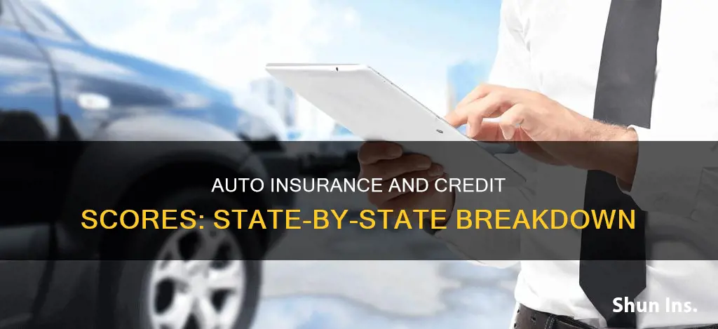 what states base auto insurance on credit scores