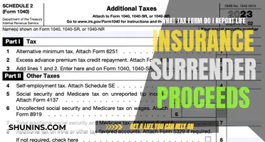 Life Insurance Surrender: Tax Form for Proceeds