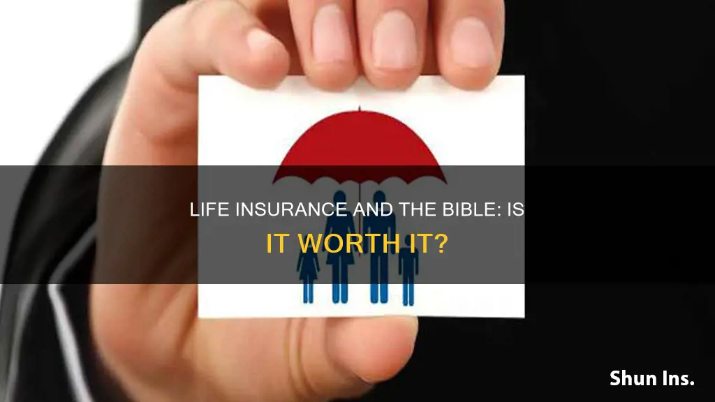 what the bible says about life insurance