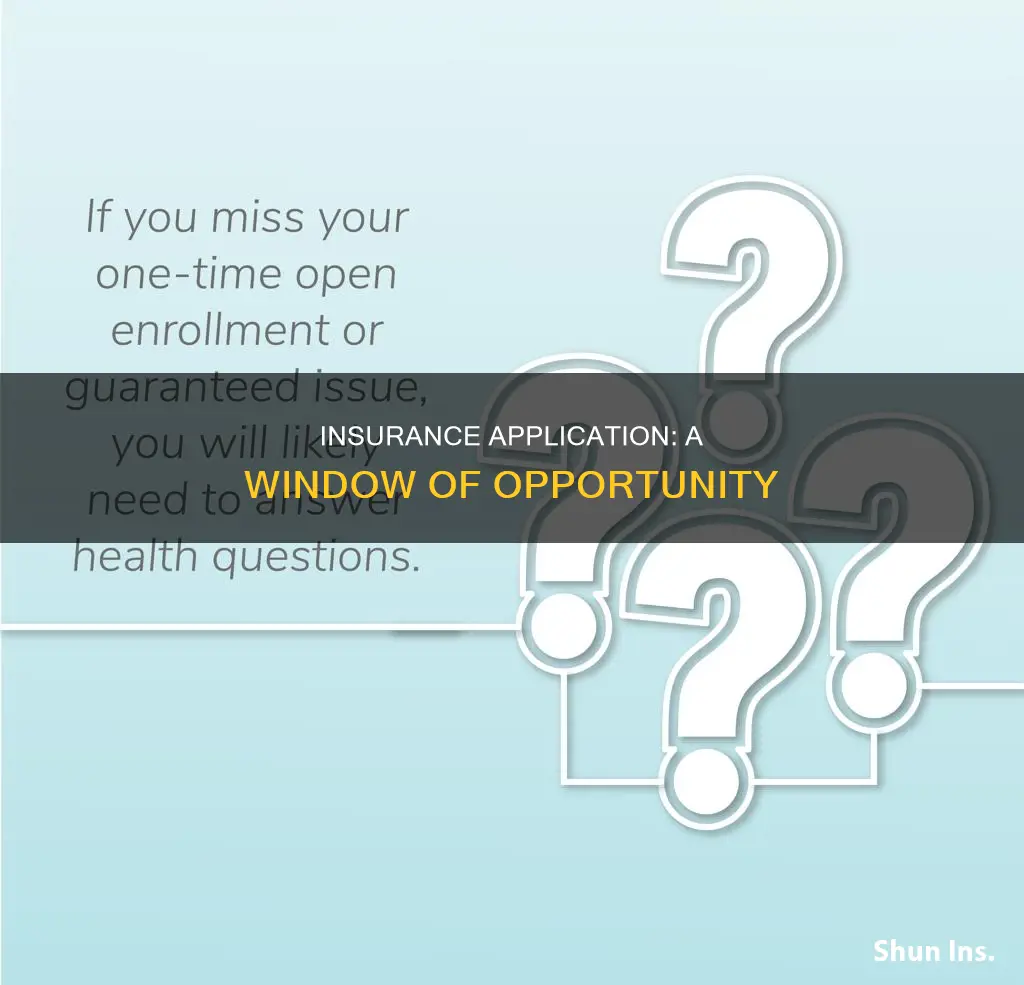 what the window for applying to insurance