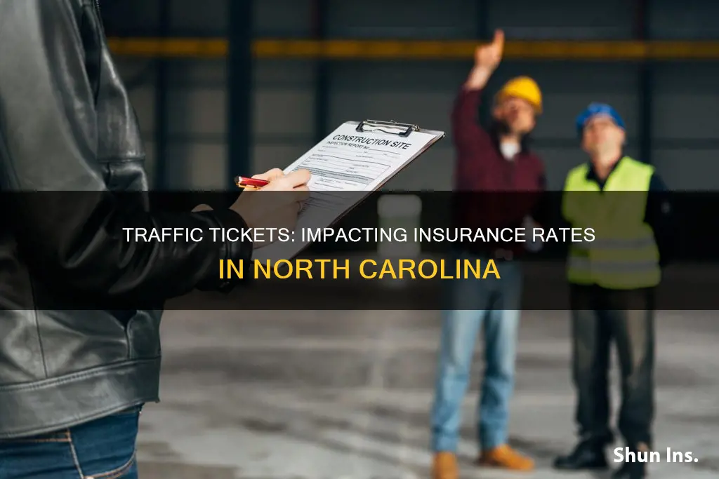 what tickets make insurance go up nc