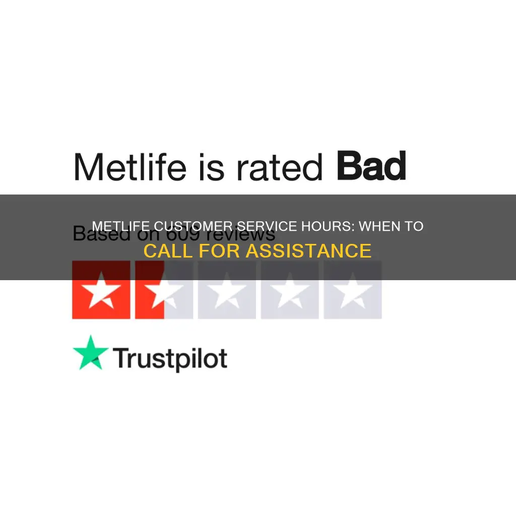 what time does metlife insurance customer service close