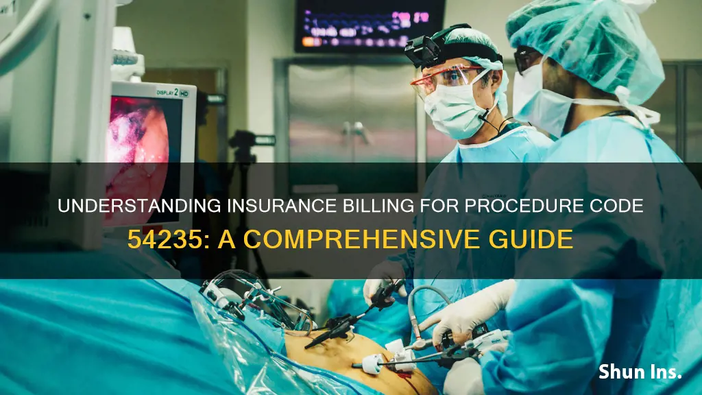 what to bill for 54235 for insurance