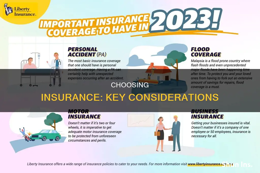 what to consider wehn picking insurance