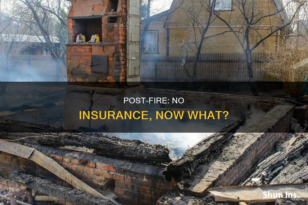 what to do after a house fire with no insurance