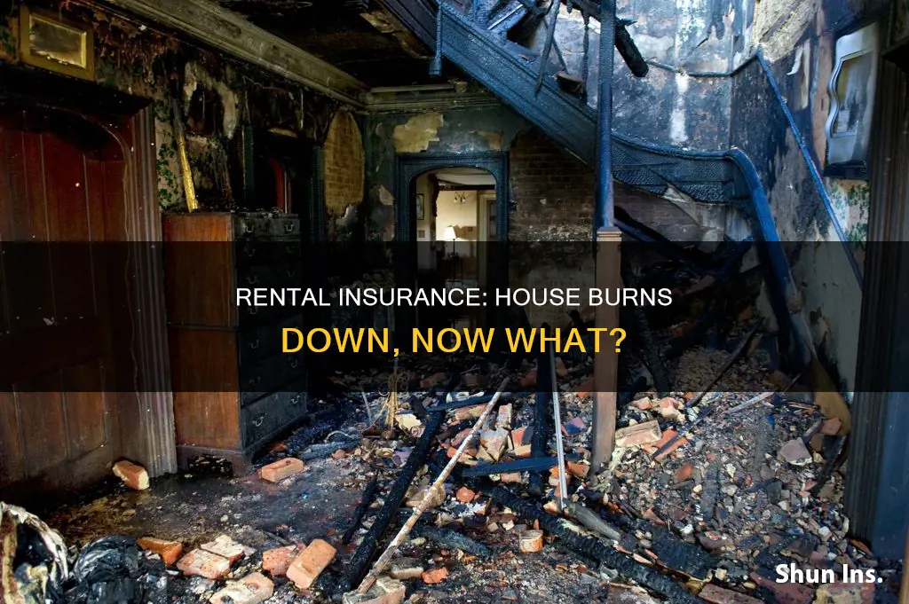 what to do if house burns down no rental insurance