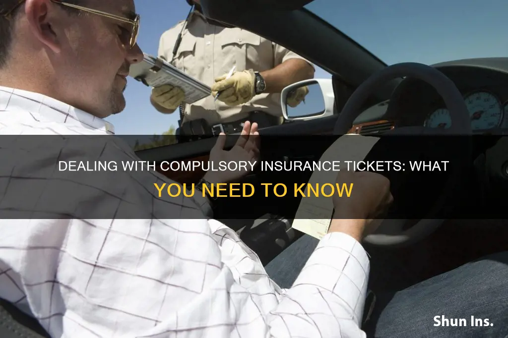 what to do if I got a compulsory insurance ticket