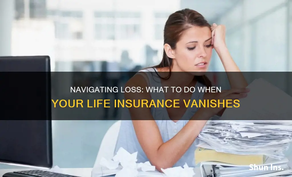 what to do if you loose y our life insurance