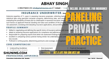 Crafting a Resume for Insurance Paneling: Key Components