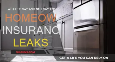 Insurance Leaks: What to Say and What to Avoid