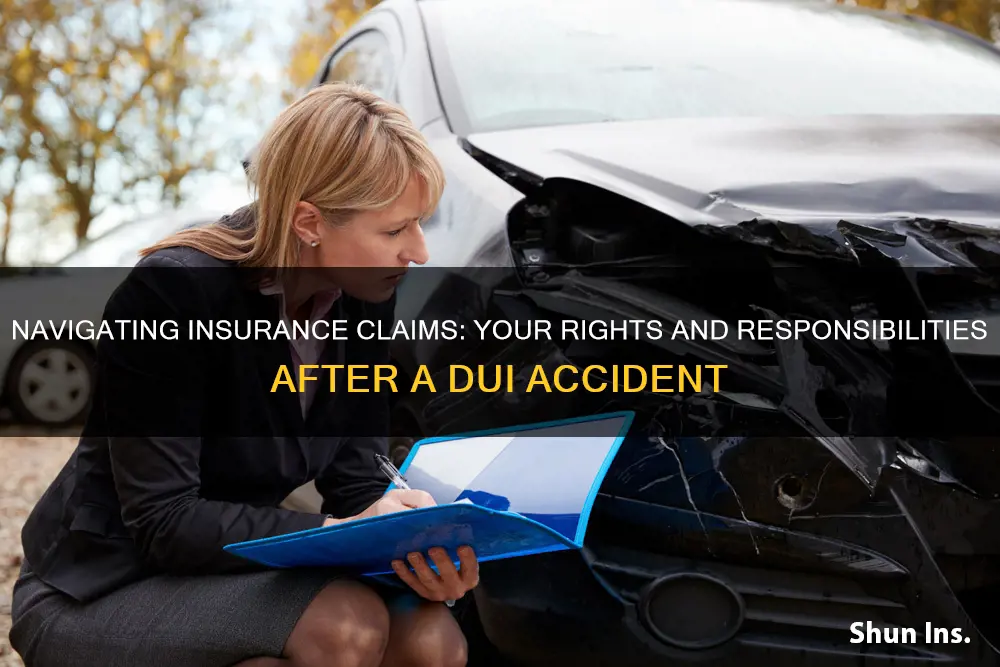 what to tell insurance adjuster after dui accident