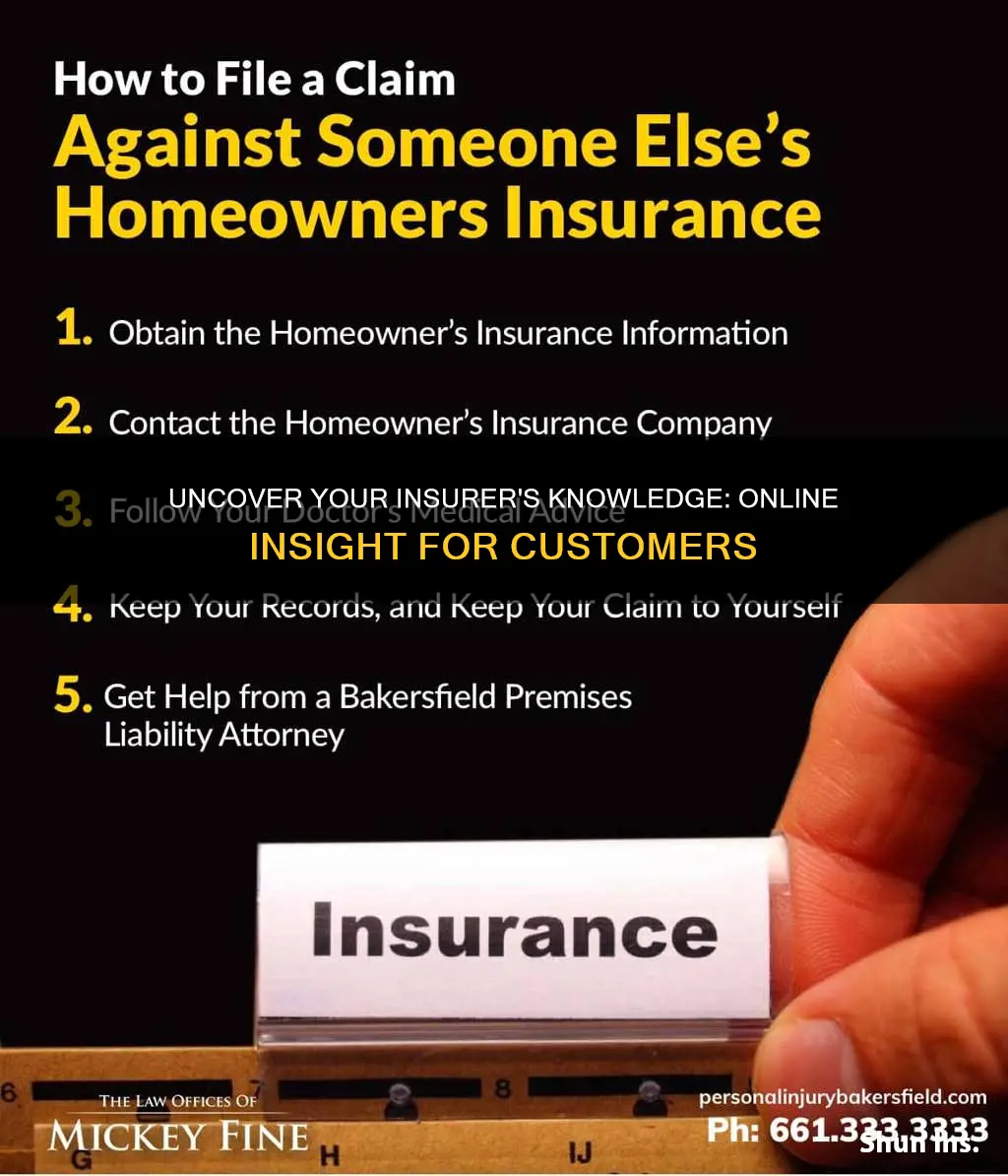 what website tells me what my insurance compnay knows