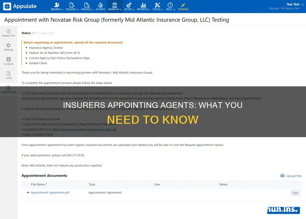 when an insurer appoints an agent