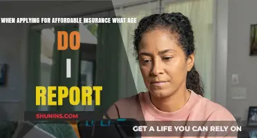 Affordable Insurance: Reporting Age for Application