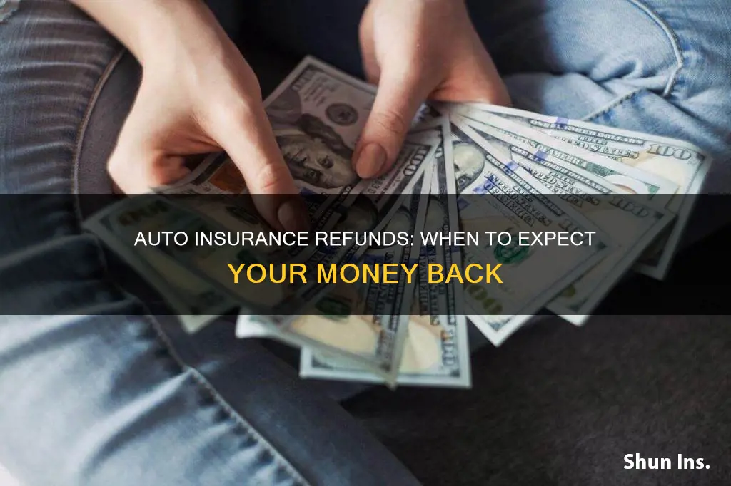 when are auto insurance refunds due