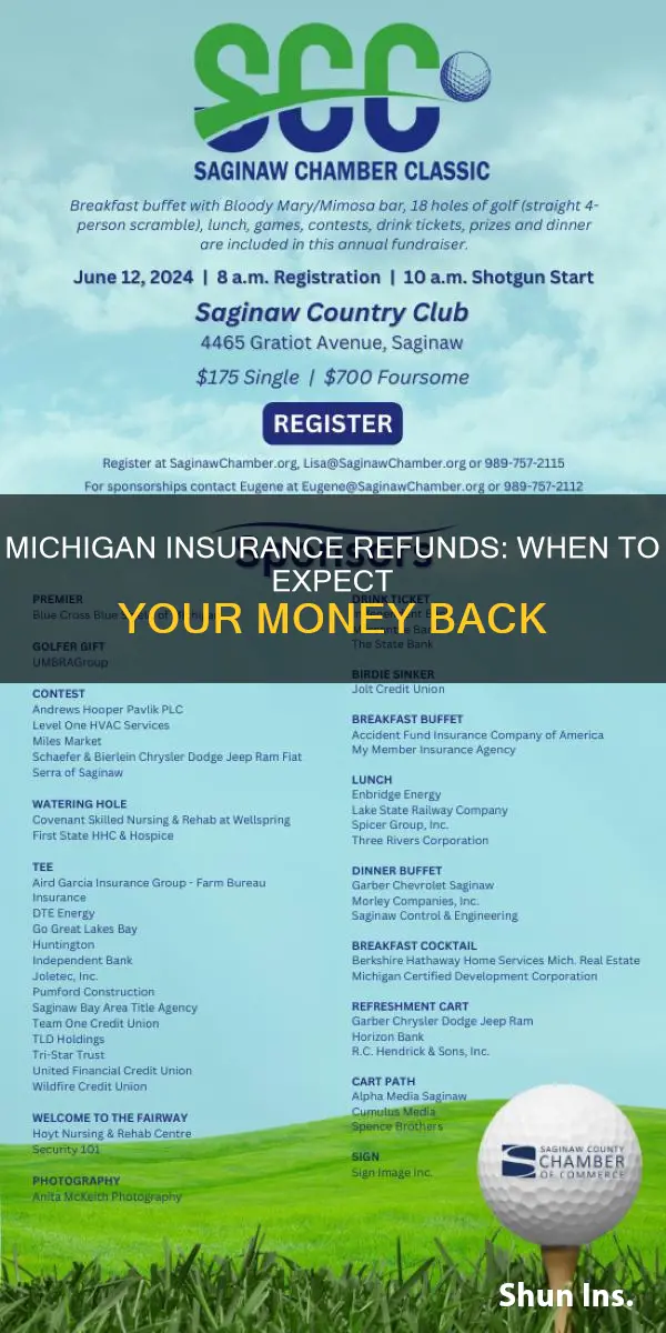 when do michigan insurance refunds go out