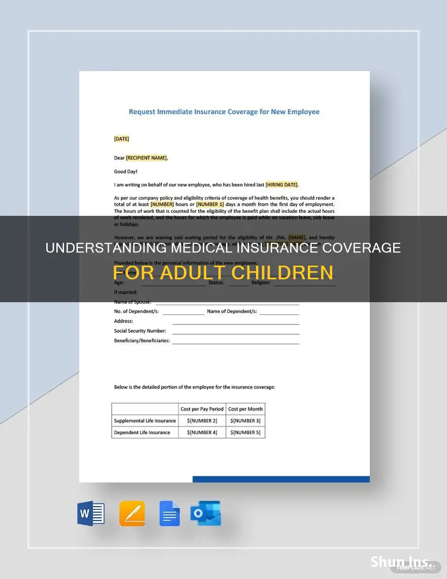 when do parents cover adult kids on medical insurance