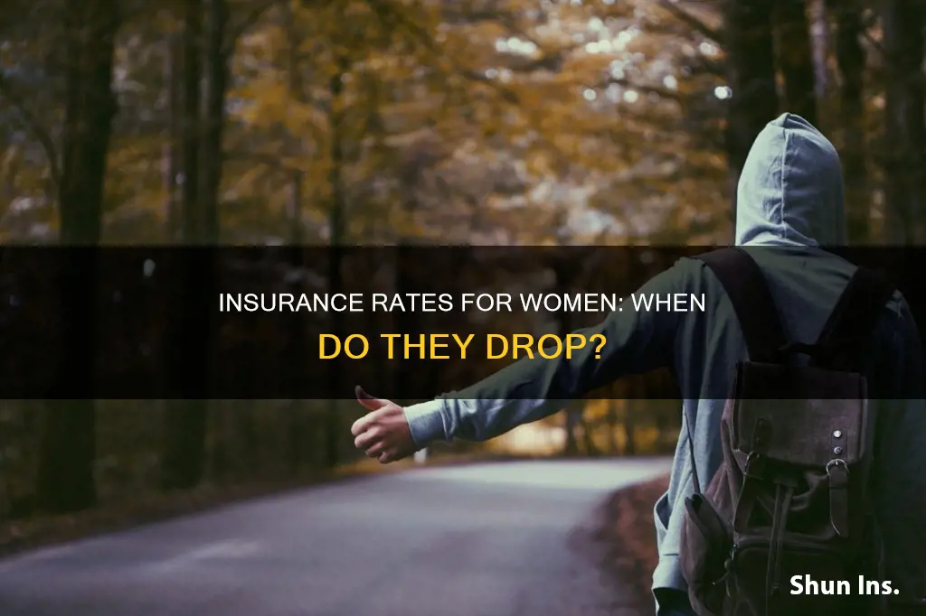 when do womens insurance rates go down