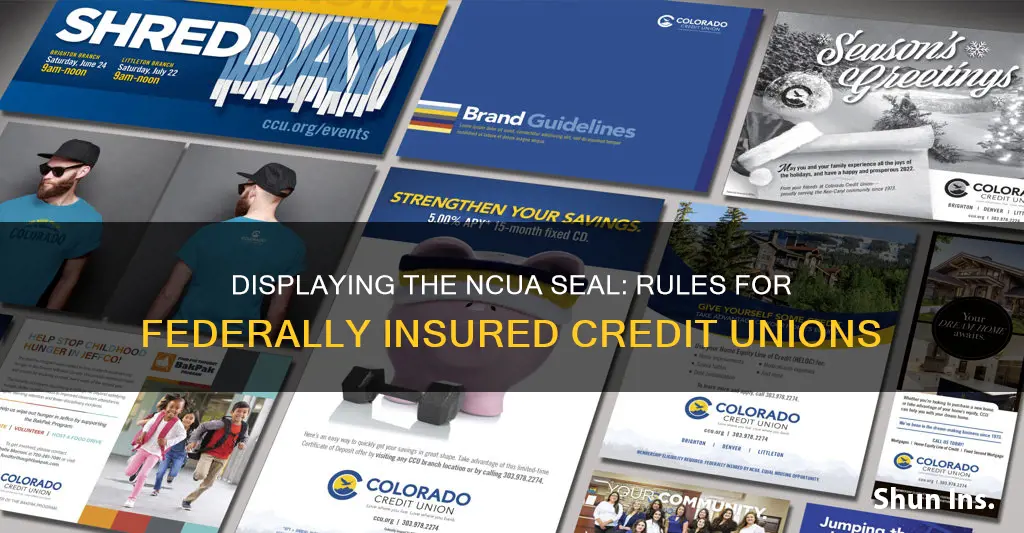 when do you put federally insured by ncua on advertising