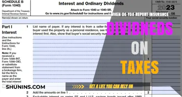 Insurance Dividends: Tax Reporting Time