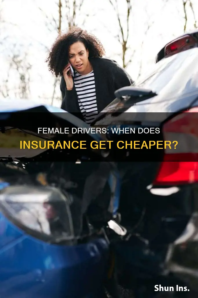 when does a female drivers insurance go down