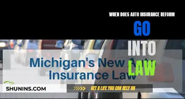 Auto Insurance Reform Law: When Does It Kick In?