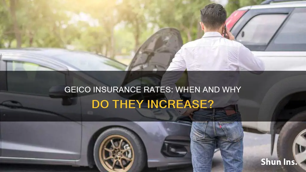 when does geico raise insurance rates