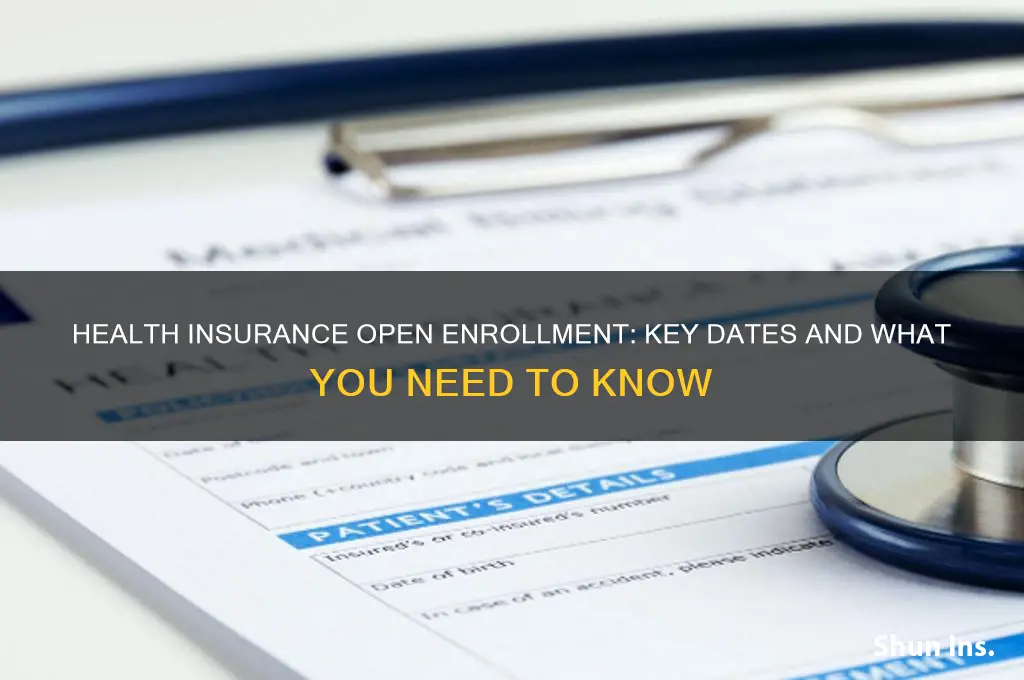 when does health insurance open enrollment start