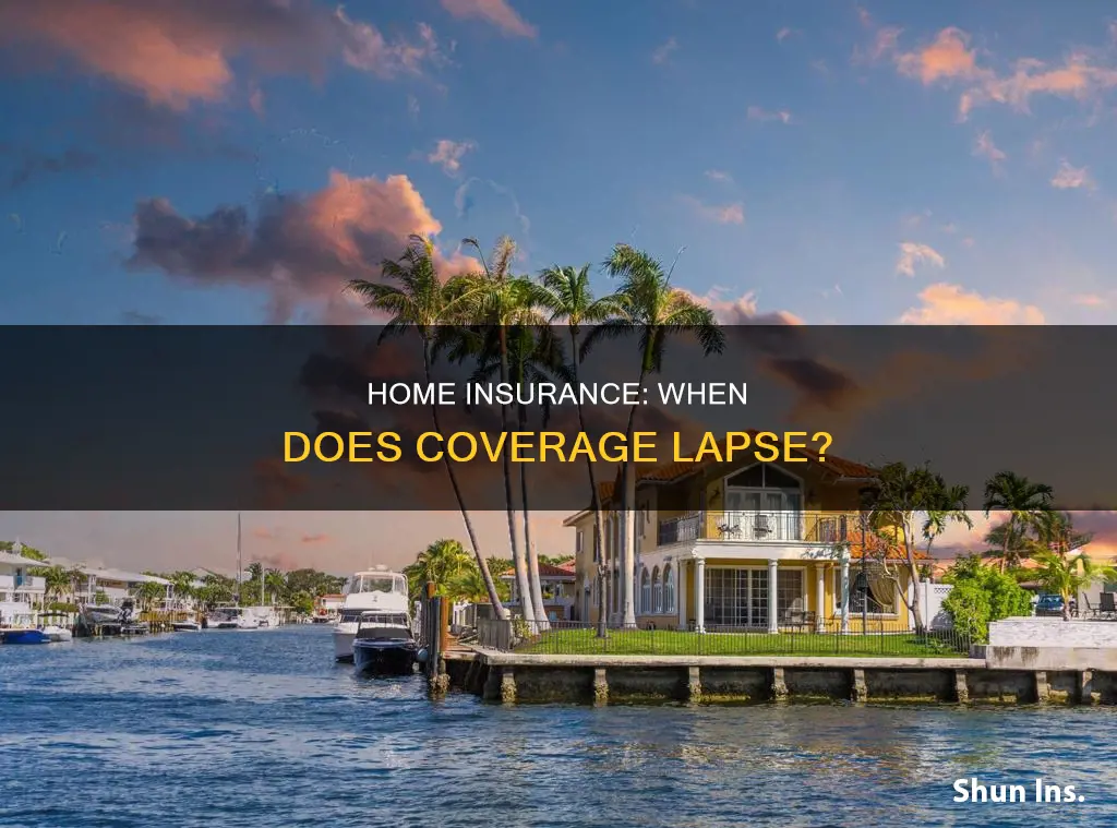 when does homeowners insurance lapse