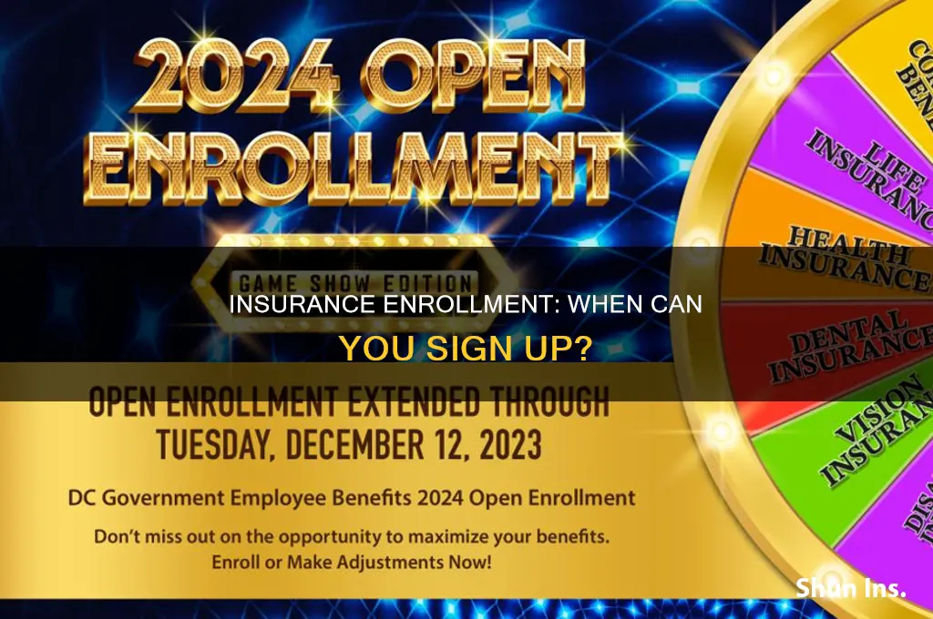 when does insurance enrollment start