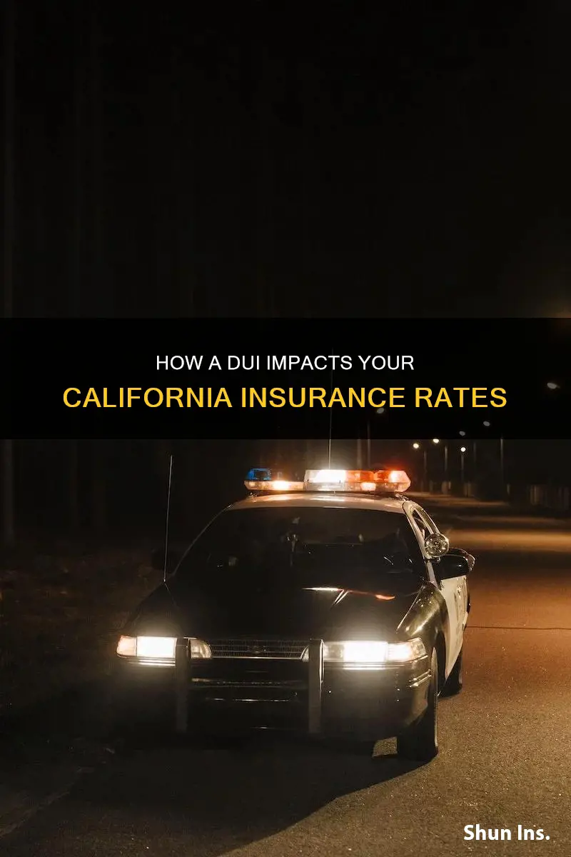 when does insurance go down after dui califonia