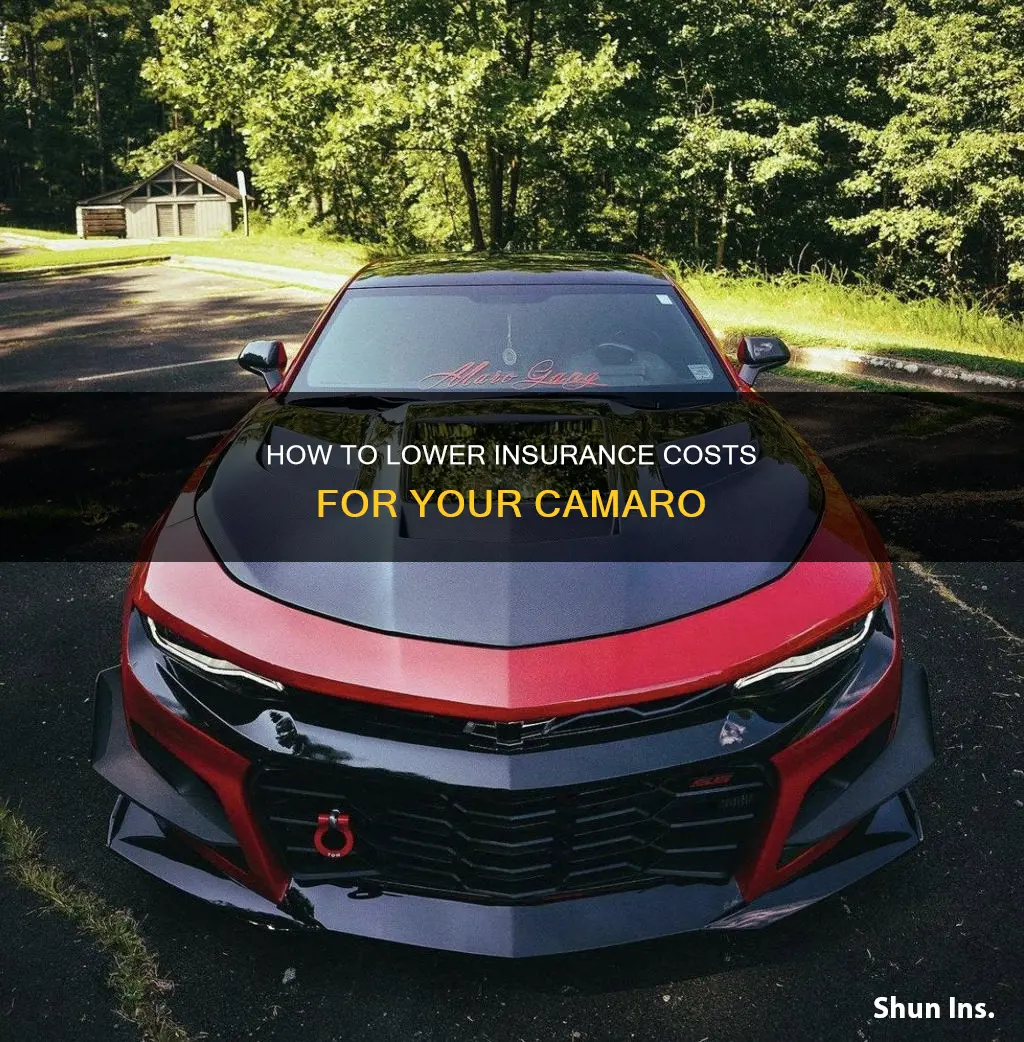 when does insurance on a camaro go down
