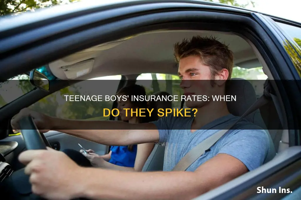when does insurance rates speak for teenage boys