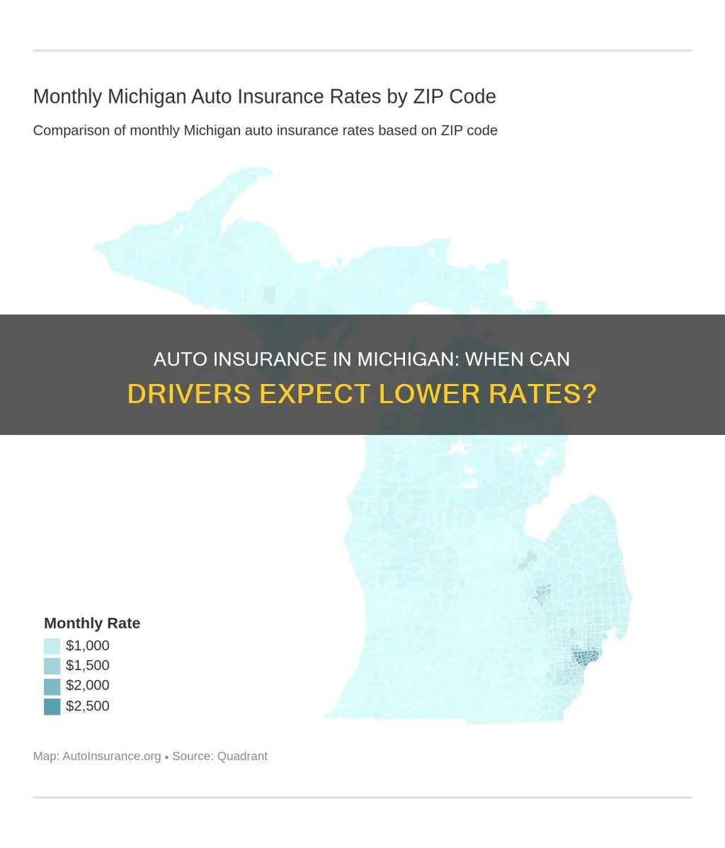 when does michigan auto insurance go down