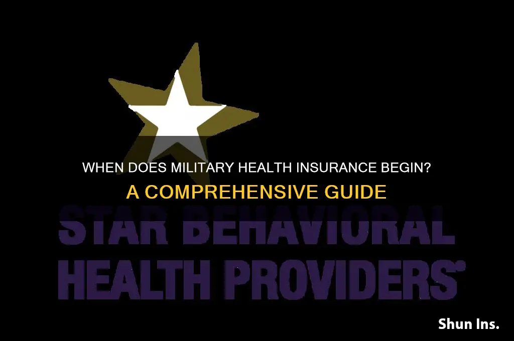 when does military health insurance start