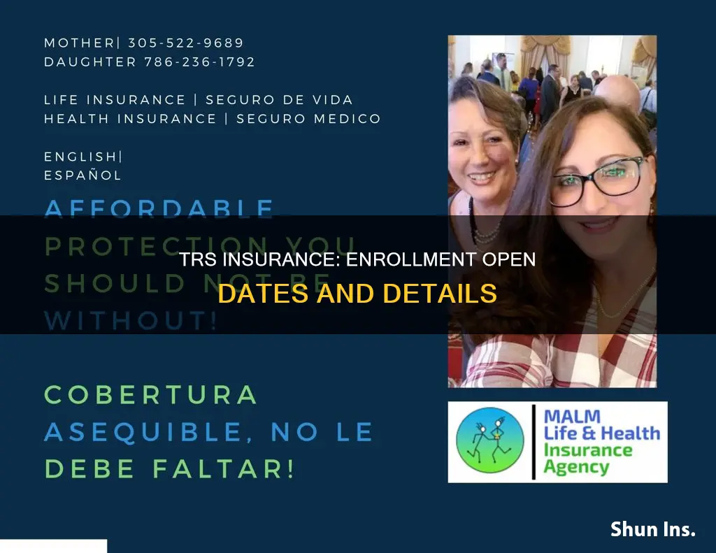 when does trs insurance enrollment open