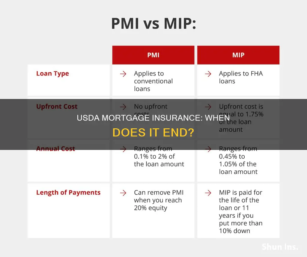 when does usda mortgage insurance drop off
